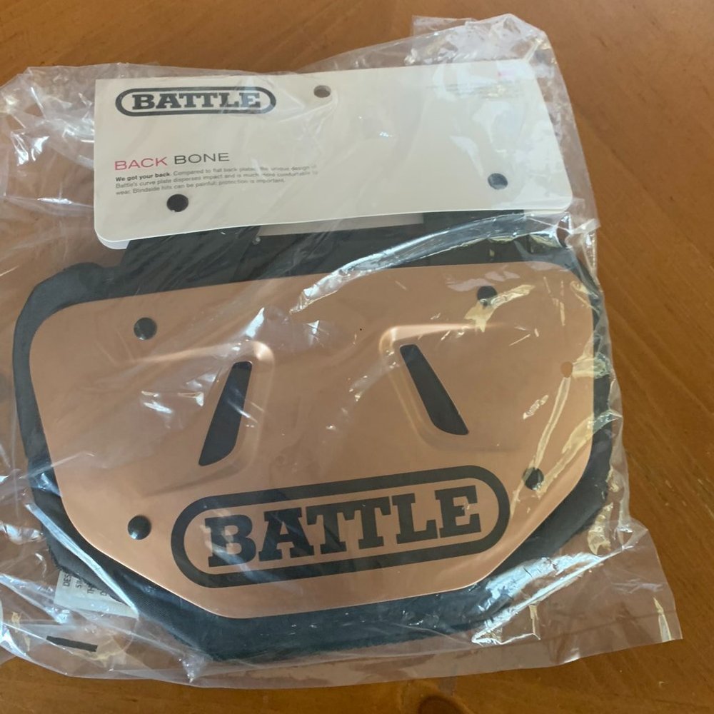 Battle football backplate